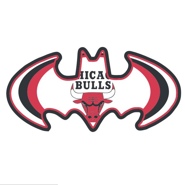 Chicago Bulls Batman Logo iron on heat transfer